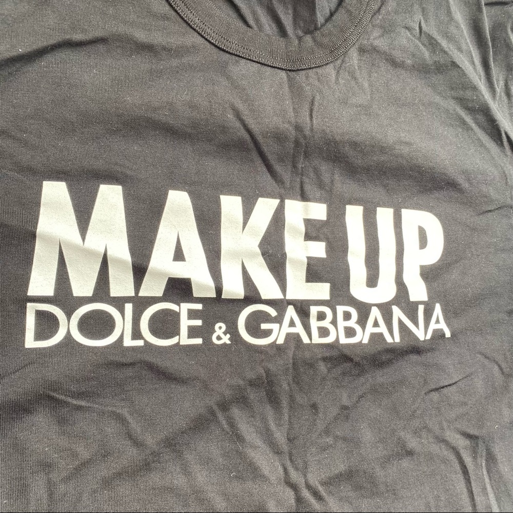 Dolce & Gabbana Logo MAKEUP T-Shirt Black L - Picture 4 of 9